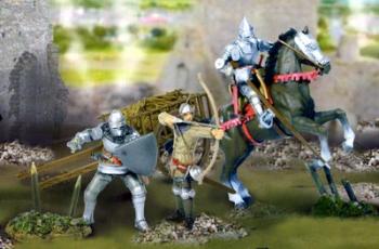 British Knights 100 Year War Set #1--3 knights plus accessories--RETIRED. - ONE AVAILABLE! #0