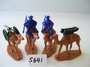 2 Men Mounted & 2 camels with screw gun--2 Men Mounted & 2 camels with screw gun #0
