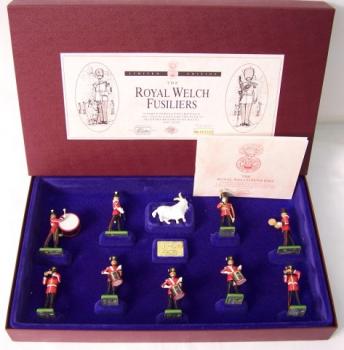 The Royal Welch Fusiliers (23rd of Foot) Limited Edition--nine figures and one goat figure--RETIRED--LAST TWO!! #0