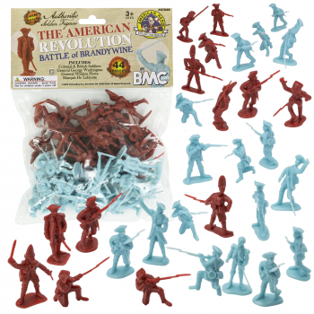 BMC Revolutionary War Battle of Brandywine--44 piece Plastic Army Men Soldier Figures #0