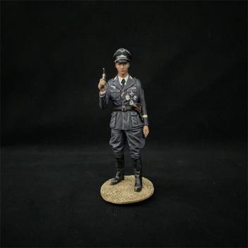 The Luftwaffe Captain with a Luger Pistol, Battle of Normandy--single figure #0