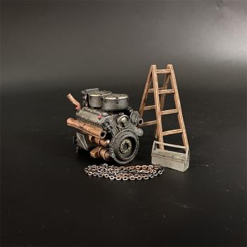 Tiger Tank Engine & Ladder & Toolbox--engine, ladder, toolbox, & chain #0