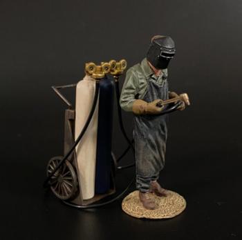 Cutter & Gas Cylinders, Battle of Kursk--single figure with gas cylinders on separate dolly #0