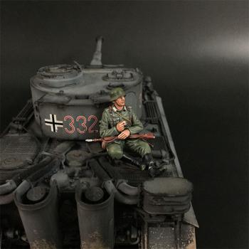 Wehrmacht Tank Rider with 98k Rifle #7 (seated, smoking), Battle of Kursk--single figure #0