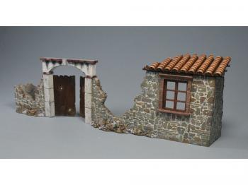 The Broken Courtyard Wall--six pieces--14.5 in. L x 3 in.W x 4.5 in. H #0