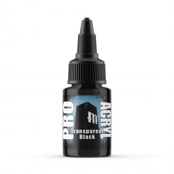 Pro Acryl Transparent Black--22 mL bottle #0