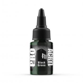 Pro Acryl Black Green--22 mL bottle #0