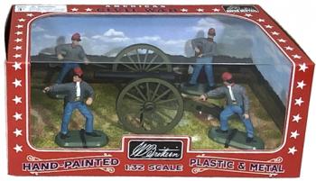 10 Pound Parrott Cannon with 4 Confederate Artillery Crew--cannon and four figures #0