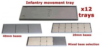 Victrix Plastic Infantry Movement Trays--12 Infantry movement trays -- AWAITING RESTOCK! #0