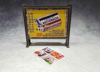 Vietnam War-era Advertising Board--110mm W x 105mm H x 25mm D #0