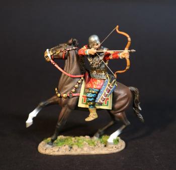 Scythian Archer (Red Tunic, aiming to left rear), The Scythians, Armies and Enemies of Ancient Greece and Macedonia--single mounted figure #0