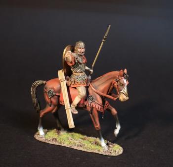 Decurion with Green Shield, Roman Auxiliary Cavalry, Armies and Enemies of Ancient Rome--single mounted figure #0