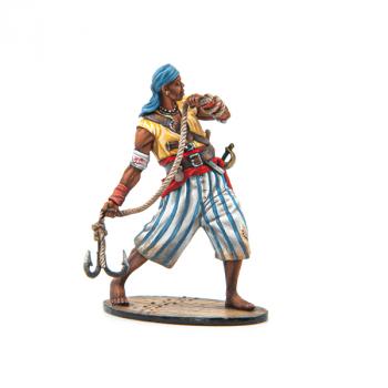 Caribbean Pirate with Grappling Hook--single figure #0