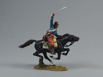 Chasseurs d'Afrique Trooper Charging Forward with Sword--single mounted figure #0