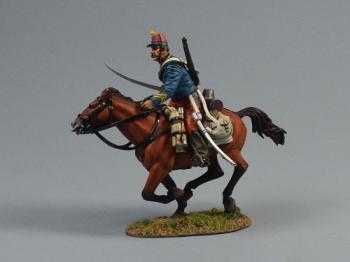 Chasseurs d'Afrique Trooper Moving Forward with Sword--single mounted figure #0