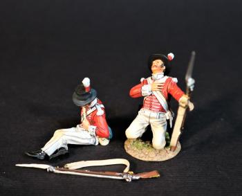 Two Line Infantry (kneeling wounded, seated wounded), The 74th (Highland) Regiment of Foot, Wellington in India, The Battle of Assaye, 1803--two figures #0