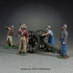 "Give ‘em Another Round"--Confederate Artillery with 6 Pound Howitzer--seven piece set #0