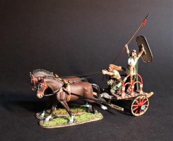 Boadicca, Warrior Queen of the Iceni, The Iceni, Armies and Enemies of Ancient Rome--two figures on chariot, two horses #0