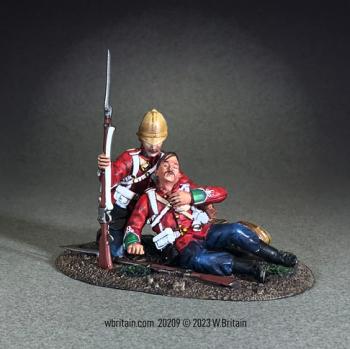 "Helping my Comrade"--Two British of the 24th Foot--two figures on single base #0