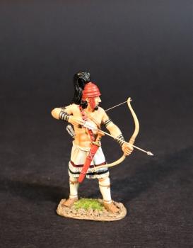 Greek Archer (red helmet (no horns), standing ready to fire), The Greeks, The Trojan War--single figure #0