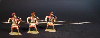 Three Phalangite Officers, Sarissa Aimed Straight Ahead, The Macedonian Phalanx, Armies and Enemies of Ancient Greece and Macedonia--three figure with pikes #0