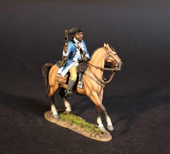 Gillie, Third Continental Dragoons, American Continental and Militia Dragoons, The Battle of Cowpens, January 17th, 1781, The American War of Independence, 1775–1783--single mounted figure #0