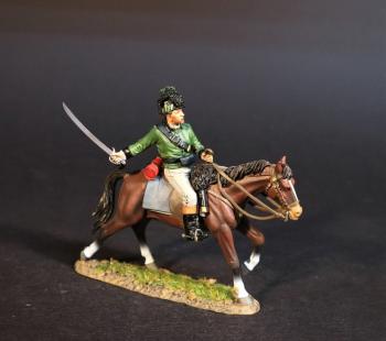 Trooper, Tarleton's Raiders, The British Legion, The Battle of Cowpens, January 17th, 1781, The American War of Independence, 1775–1783--single mounted figure #0