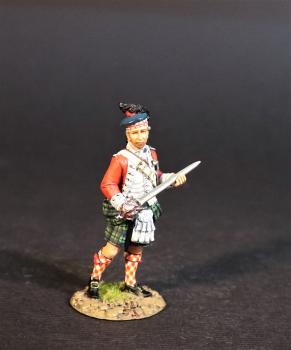 Infantry Officer with Basket-Hilted Sword, 1st Battalion, 71st Regiment of Foot, The British Army, The Battle of Cowpens, January 17, 1781, The American War of Independence, 1775–1783--single figure #0