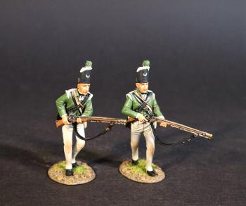 Two Light Infantry, Simcoe's Rangers, The Queen's Rangers (1st American Regiment) 1778-1783, British Army, The American War of Independence, 1778-1783--two figures #0