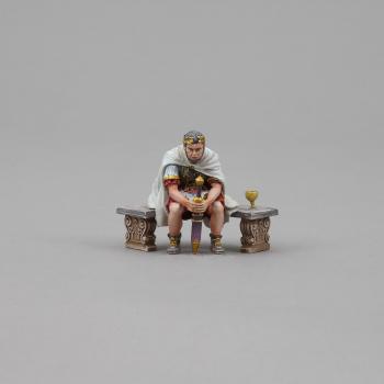 The General--Roman Legatus with Sword, The Glory That Was Rome!--single seated figure--NINE IN STOCK. #0