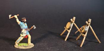 The Axe Thrower, The Rendezvous, The Mountain Men, The Fur Trade--single figure and two targets #0