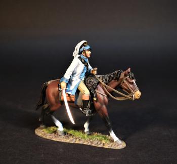 Continental Dragoon, Third Continental Dragoons, American Continental and Militia Dragoons, The Battle of Cowpens, January 17th, 1781, The American War of Independence, 1775–1783--single mounted figure with sword pointed toward the ground #0