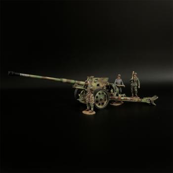 German Camouflage Pak43 88mm Anti-tank Gun and Summer Crew--cannon and four figures--THREE IN STOCK. #0