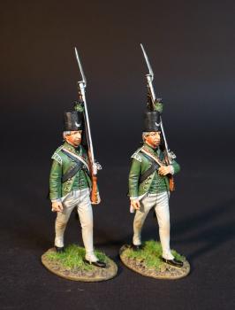 Two Grenadiers Marching, Simcoe's Rangers, The Queen's Rangers (1st American Regiment) 1778-1783, British Army, The American War of Independence, 1778-1783--two figures #0