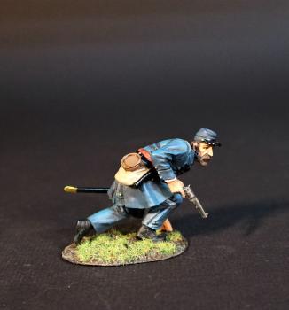 Infantry Officer (crouching with drawn pistol), The Liberty Hall Volunteers, Co. 1, 4th Virginia Regiment, First Brigade, The Army of the Shenandoah, The First Battle of Manassas, 1861, ACW 1861-1865--single figure #0