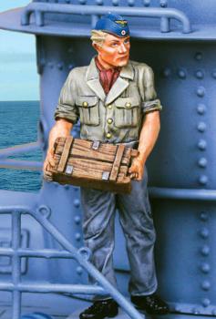 UBoat Supply Crew Two--single standing figure holding crate #0