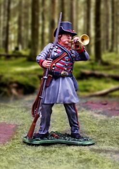 11th Mississippi Bugler--single figure blowing bugle #0