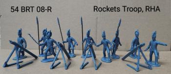 Rocket Troop, Royal Horse Artillery--1 officer and 8 gunners, plus 4 rocket launchers (Blue) #0