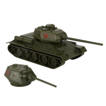 54mm CTS WW2 Soviet T-34 Tank - Olive Green 1:40 Russian T34 Plastic Army Vehicle #0