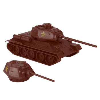 54mm CTS WW2 Russian T-34 Tank Rust Brown #0