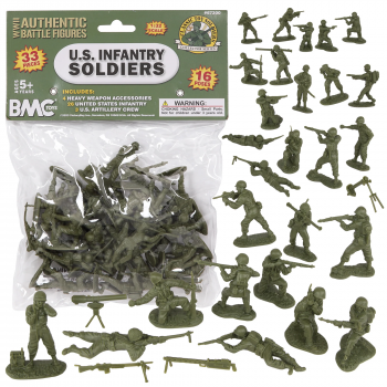54mm CTS WW2 US Soldiers 33pc OD Green #0