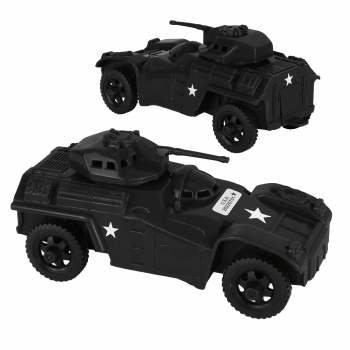 TimMee RECON PATROL Armored Cars - Black Plastic Army Men Scout Vehicles #0