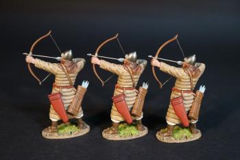 Three Korean Auxillary Archers (tan armor), The Mongol Invasions of Japan, 1274 and 1281--three figures #0
