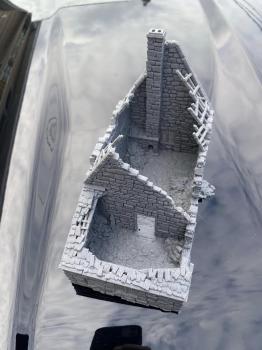 3D Print - 28mm Large Stone House (8" x 4" x 6"H) -Limited availability! #0