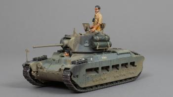 T.7411 GNAT IV, 7 RTR, Matilda II Tank [Queen of the Desert]--tank and two crew figures #0