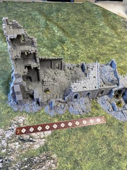 3D Print - 28mm Ruined CHURCH - 11" High x 20" Long and 10.5" wide -TWO IN STOCK! #0