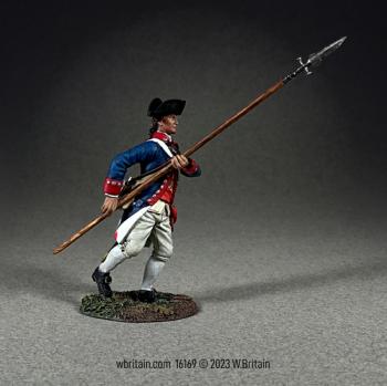 Continental Line/1st American Regiment Company Officer Advancing with Spontoon, 1777-87--single figure #0