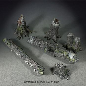 Forest Stumps and Deadfall Set--six pieces #0