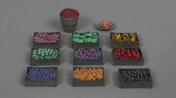 Exotic Fruit Set--eleven pieces----TWO AVAILABLE TO ORDER. #0