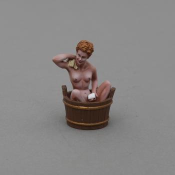 Lucy, Girl in Tub (redhead)--single female figure in washtub--TWO AVAILABLE TO ORDER! #0